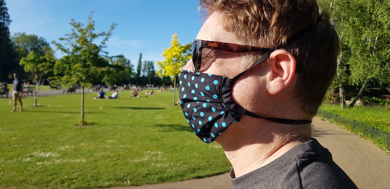 Face mask in London